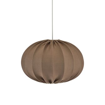 zdjęcie Brązowa lampa wisząca lniana Hilma